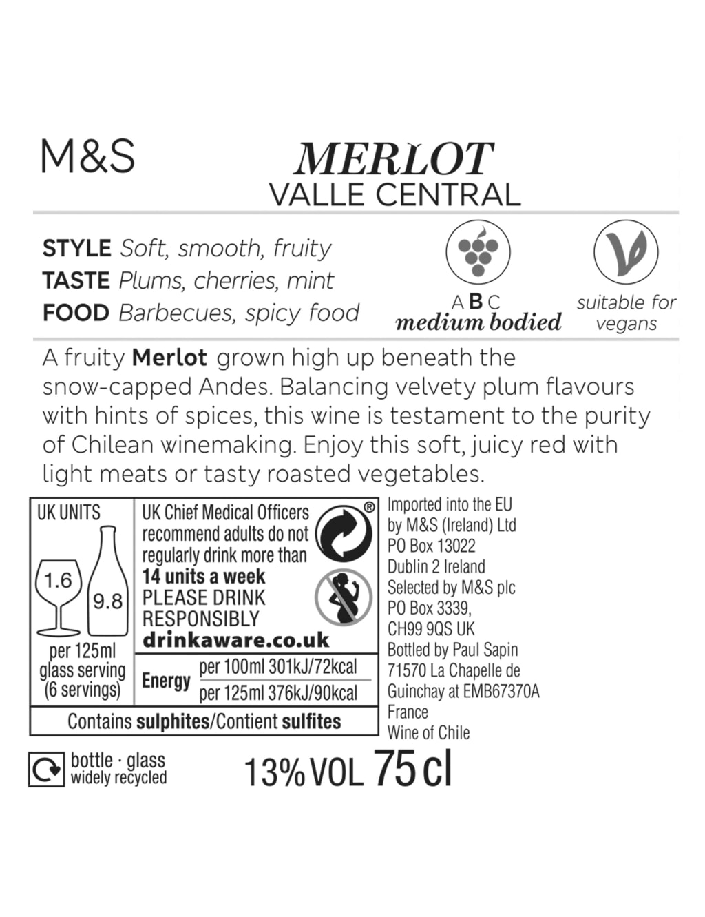 Ya'Po Merlot - Case of 6 2 of 2