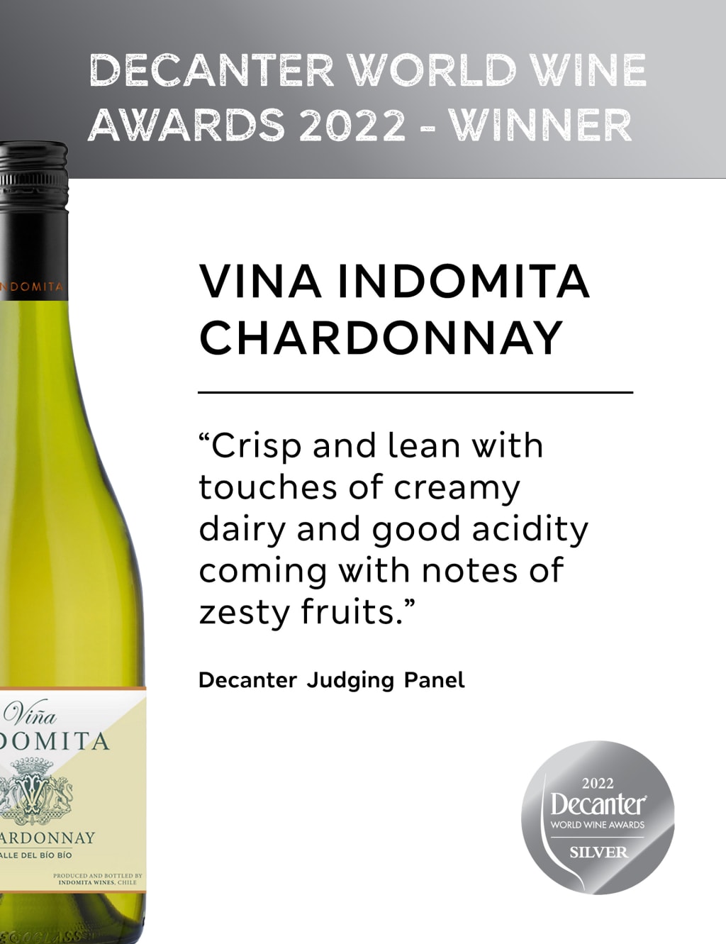 Vina Indomita Bio Bio Chardonnay - Case of 6 2 of 4