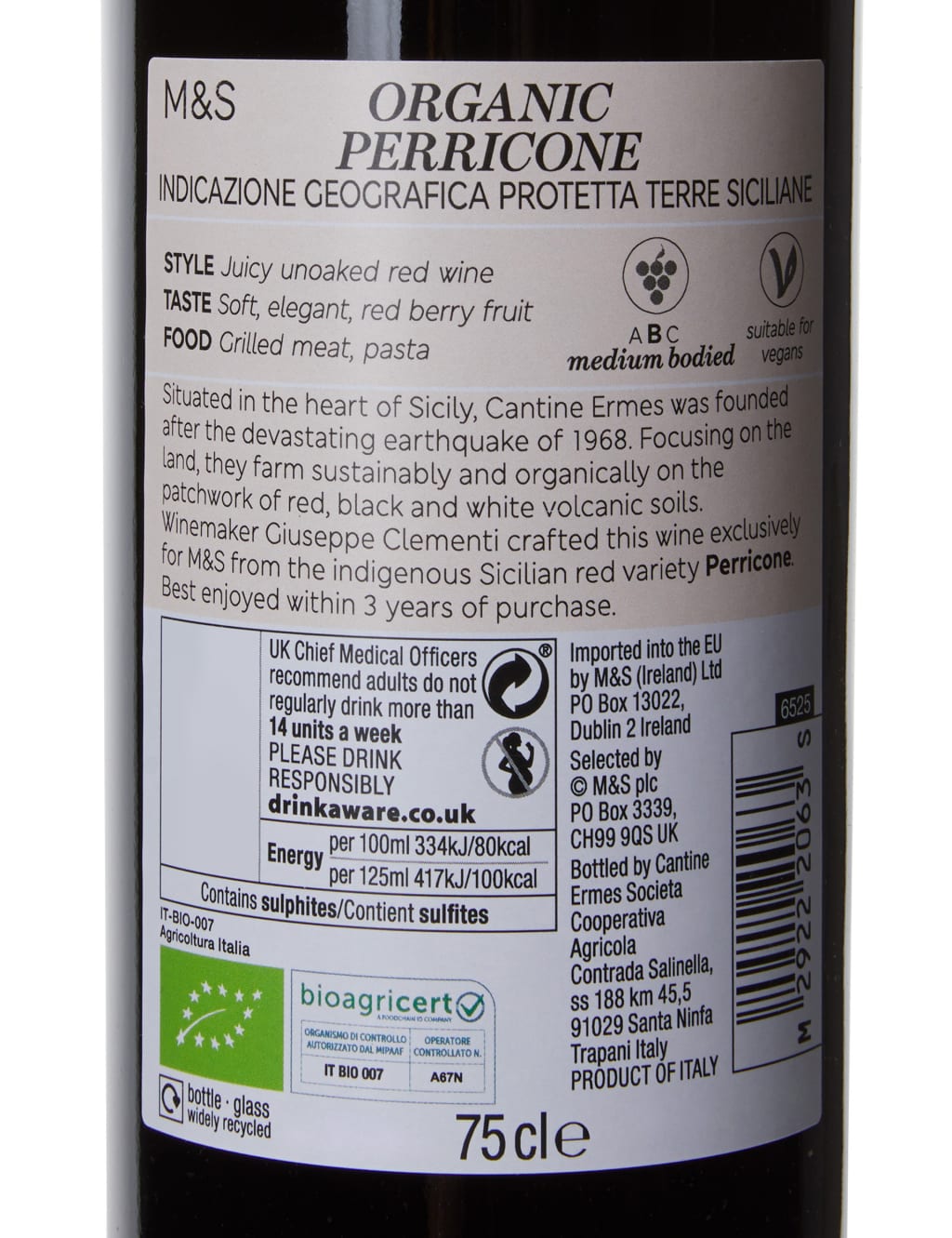 Bella Verita Organic Perricone – Case of 6 4 of 4