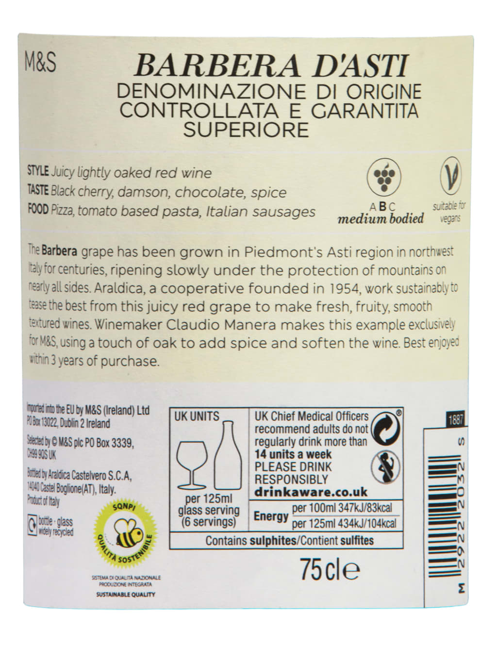 Araldica Barbera D'Asti - Case of 6 3 of 3