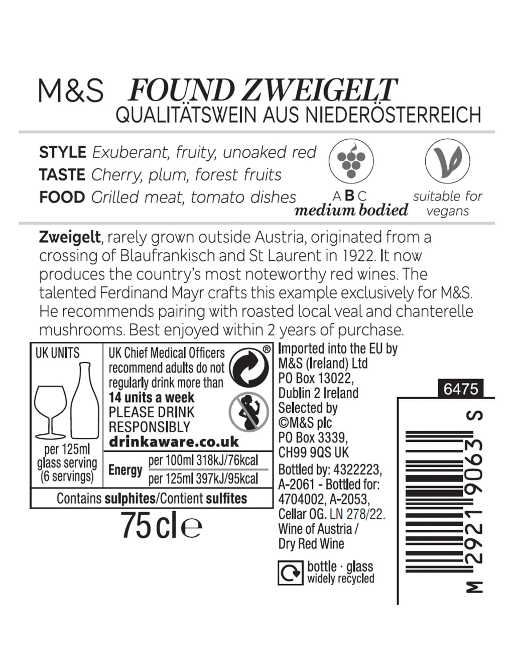 Found Zweigelt - Case of 6 2 of 2