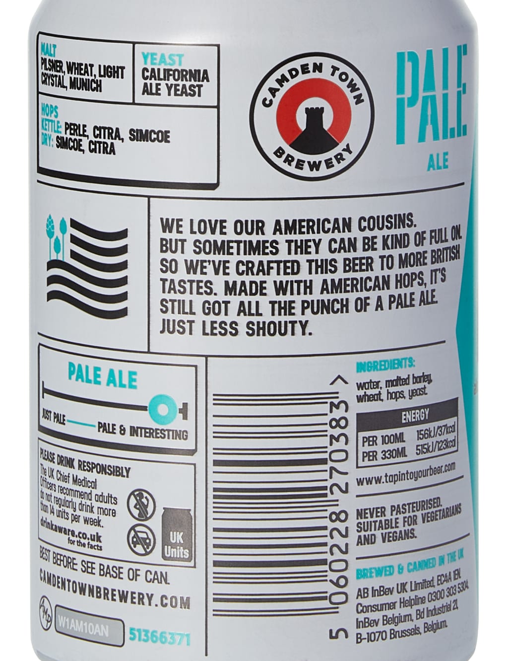 Camden Town Pale Ale - Case of 24 cans 4 of 4