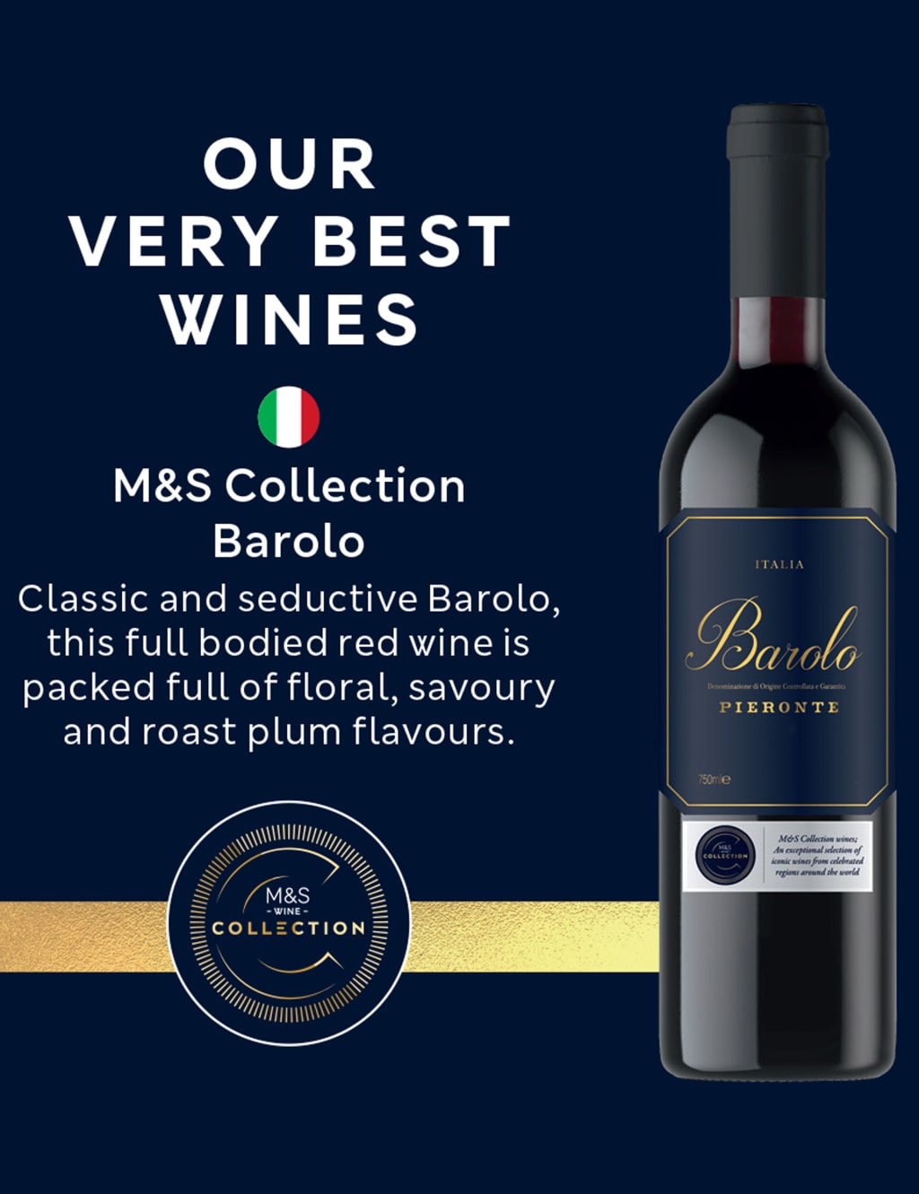 M&S Collection Barolo Pieronte - Case of 6 2 of 2