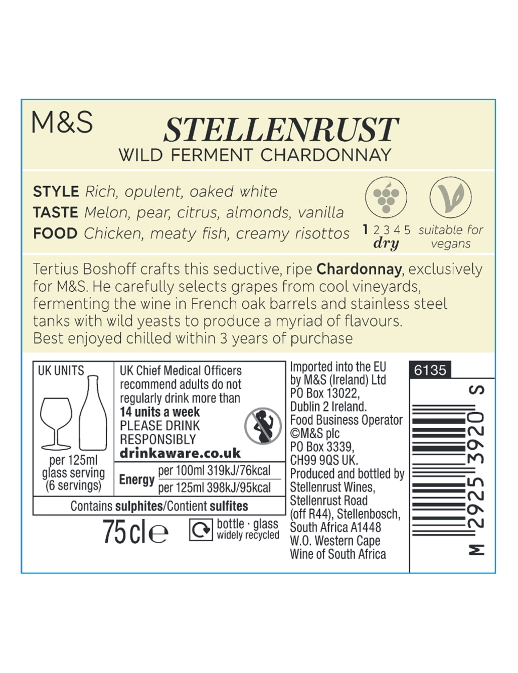 Stellenrust Chardonnay - Case of 6 2 of 2