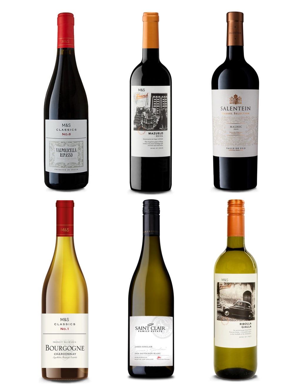 Decanter Mixed Six - Case of 6 1 of 6