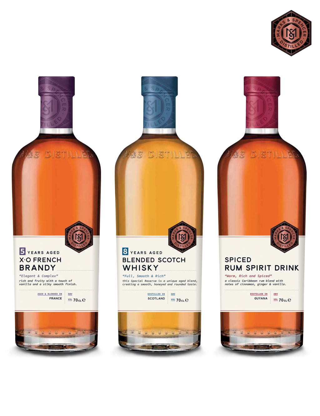 Distilled Whisky, Brandy & Rum Trio 1 of 5