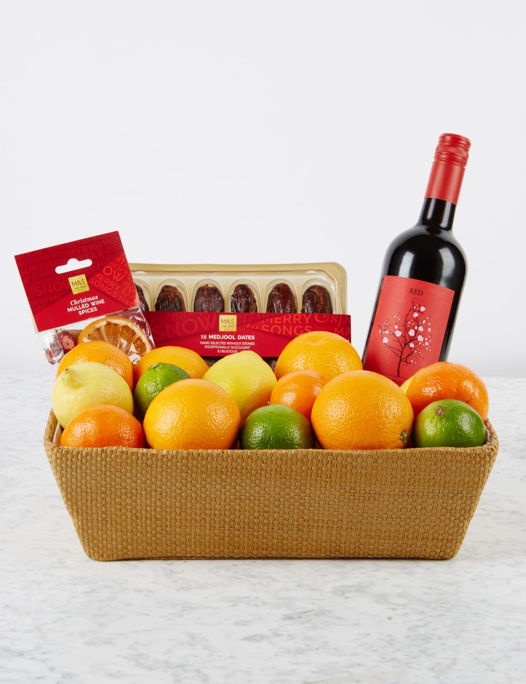 Christmas Mulled Wine & Fruit Hamper 1 of 5
