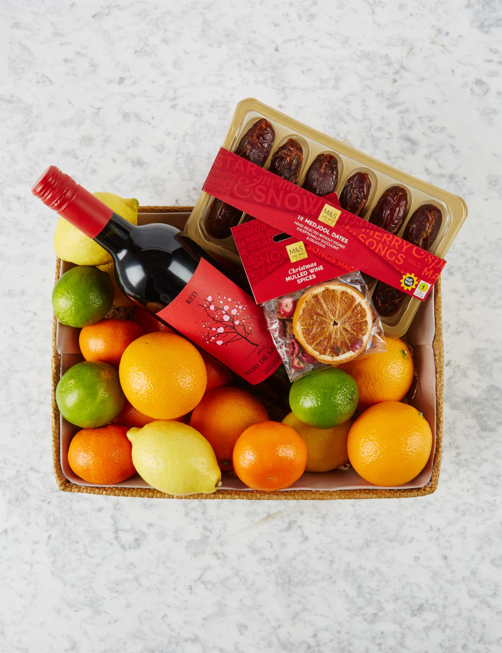 Christmas Mulled Wine & Fruit Hamper 4 of 5