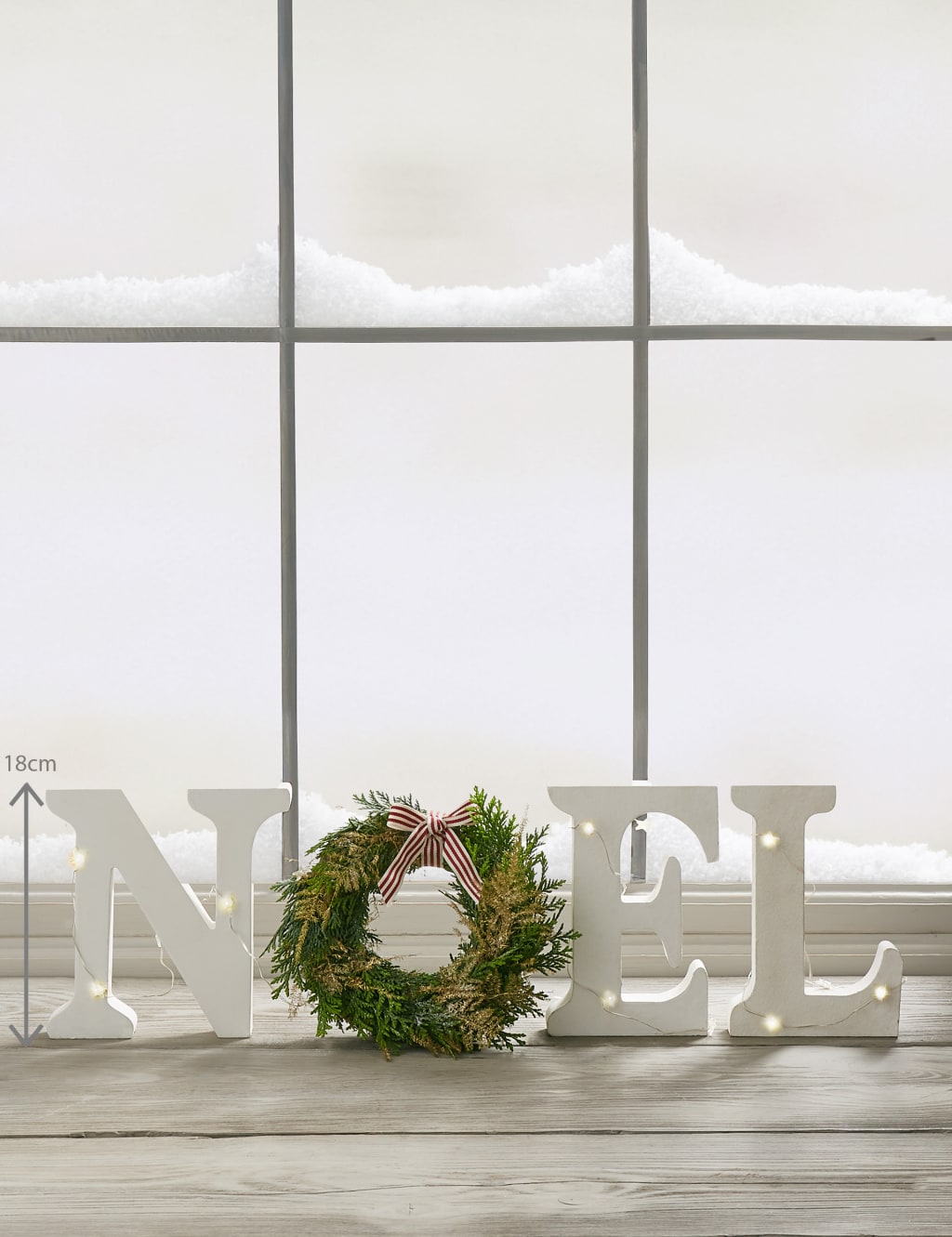 Christmas Letterbox Mini Wreath NOEL Decoration 3 of 6