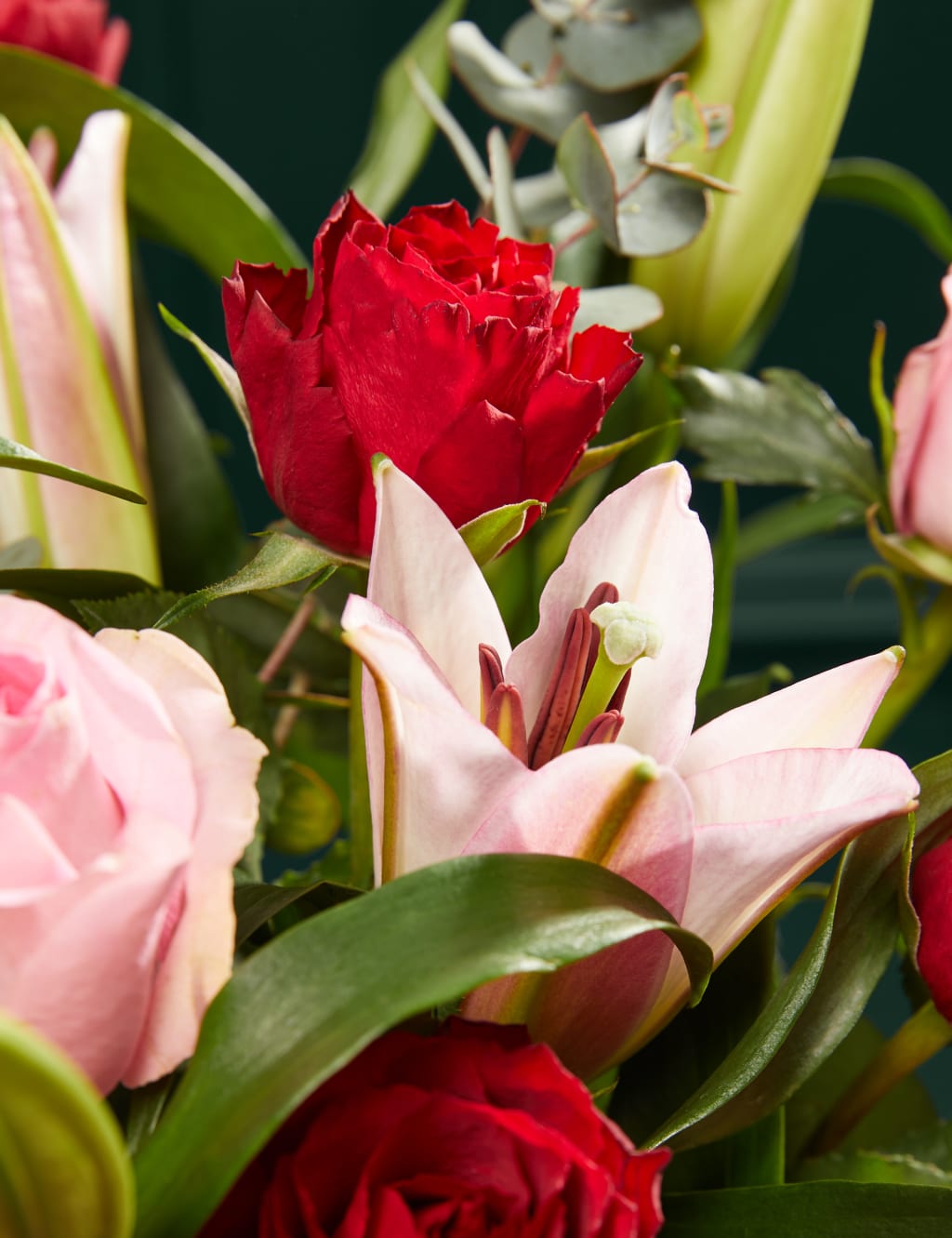 Valentine's Romantic Rose & Lily Bouquet 3 of 7