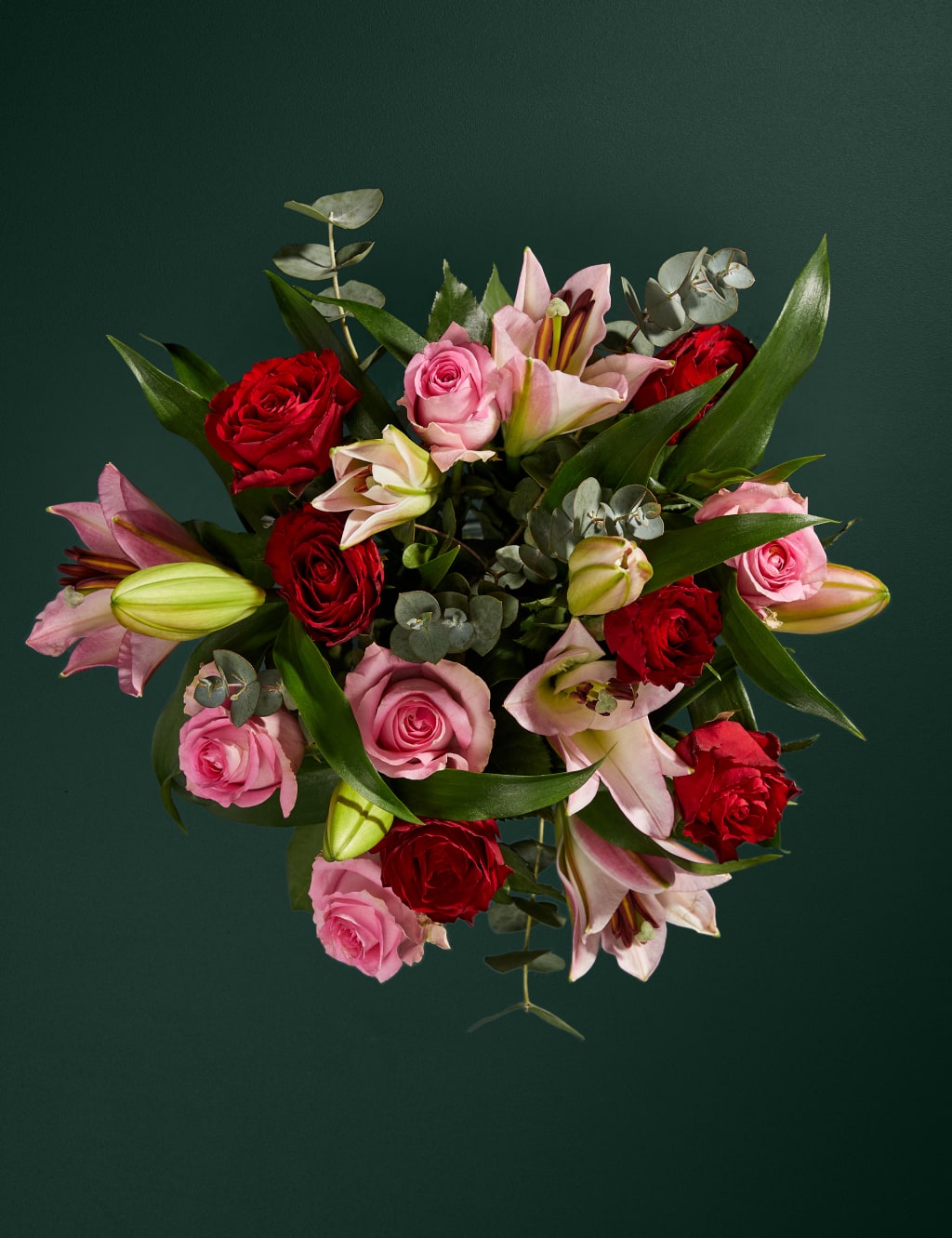 Valentine's Romantic Rose & Lily Bouquet 2 of 7