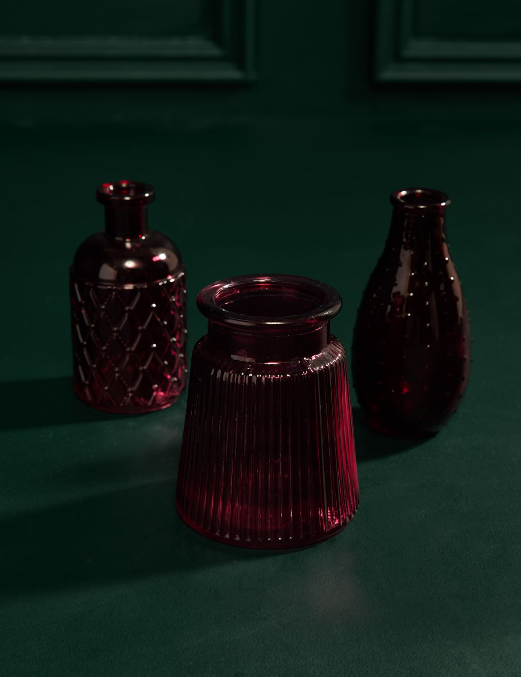 Festive Scarlet Bud Vases 4 of 5