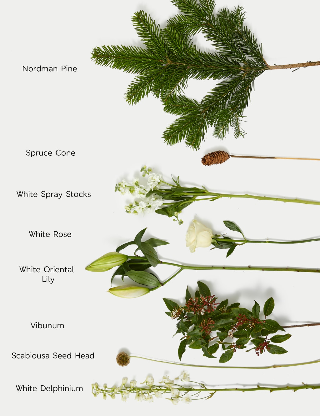Luxury White Rose & Spray Stock Christmas Bouquet 5 of 6