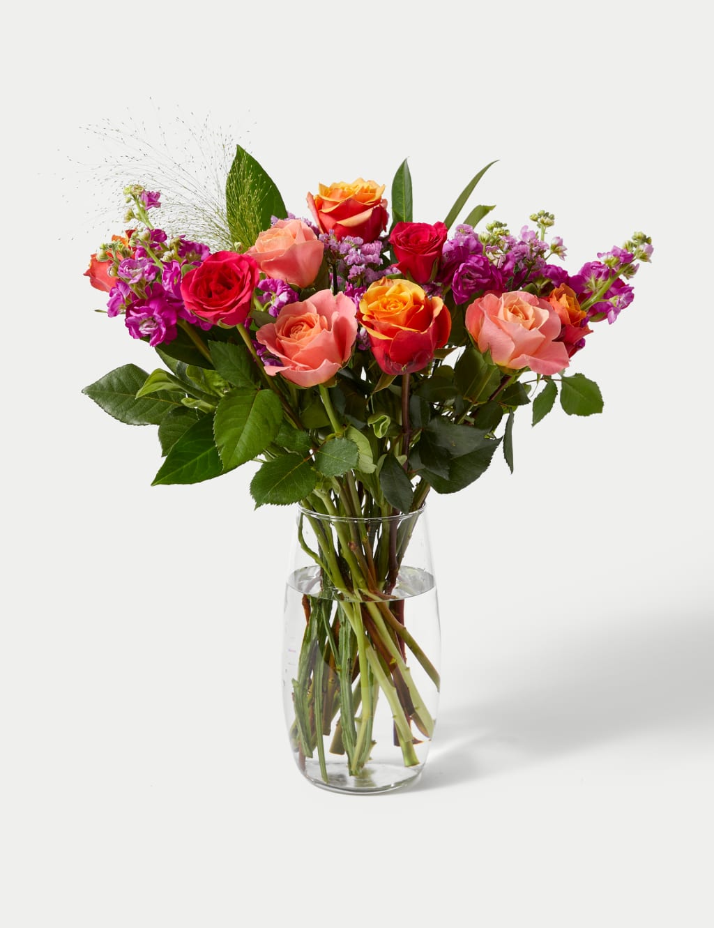 Rose, Statice & Spray Stock Bright Bouquet 3 of 5