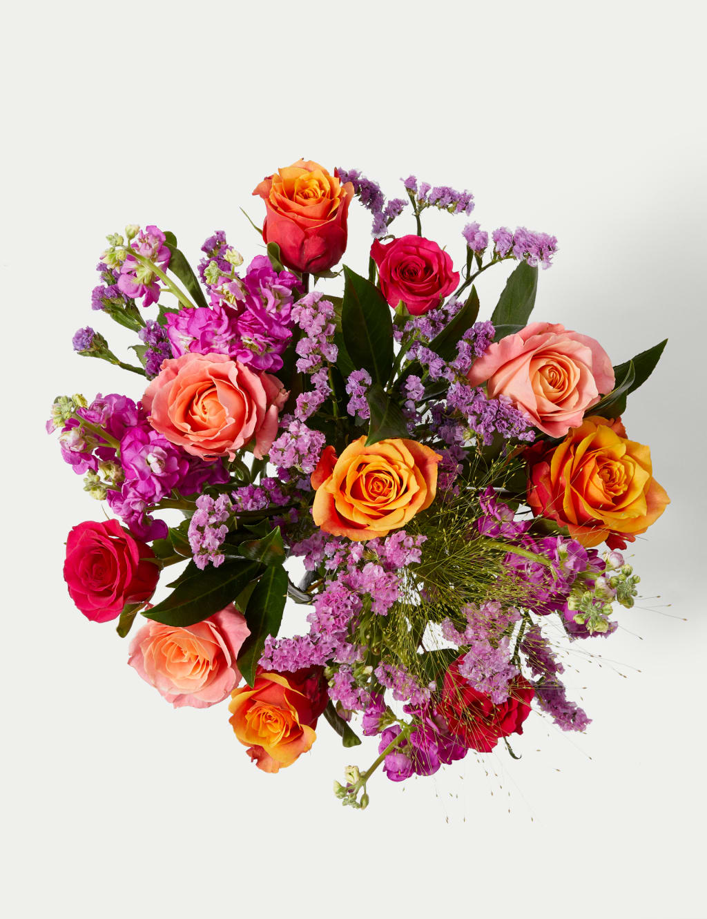 Rose, Statice & Spray Stock Bright Bouquet 2 of 5