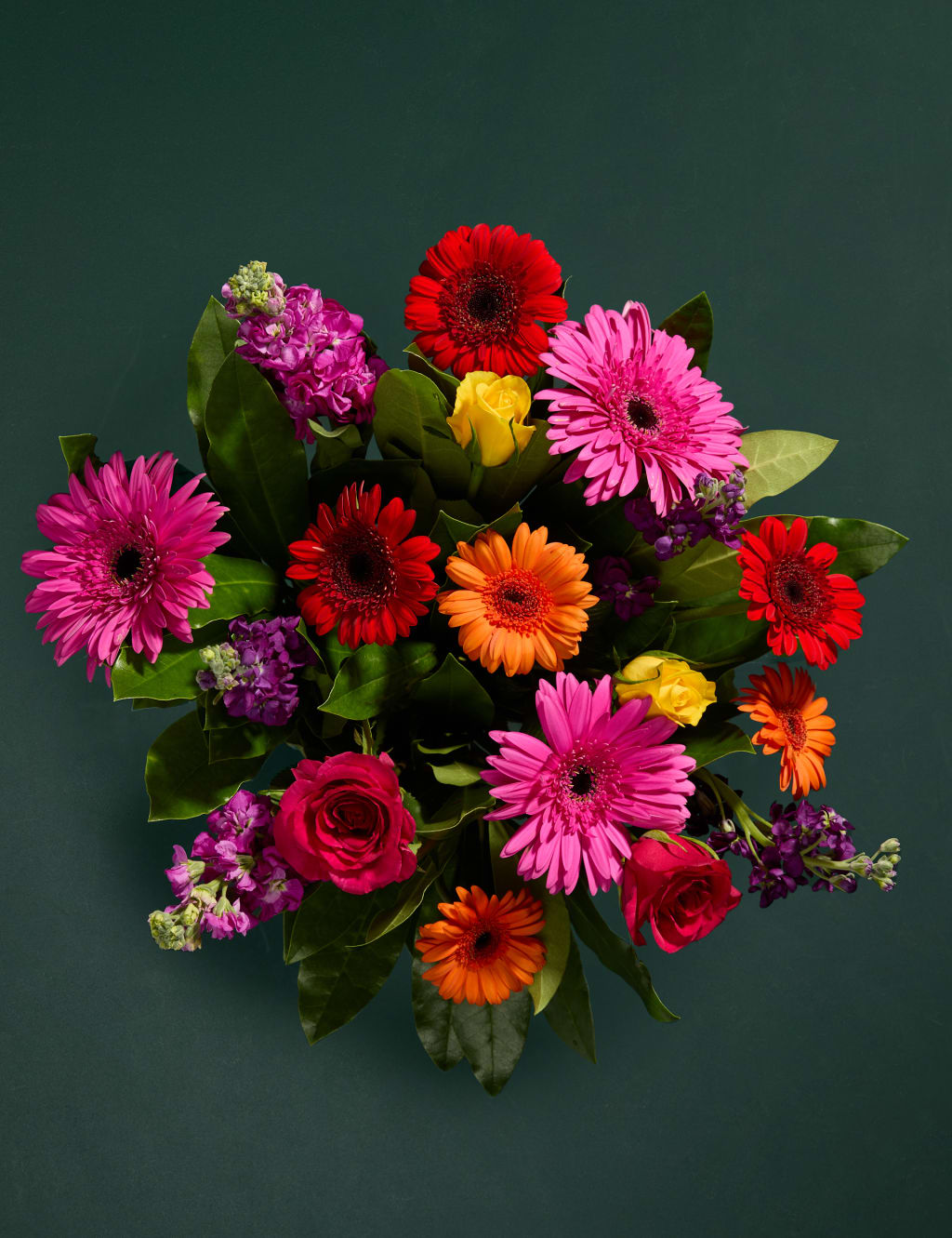 Bright Rose, Germini & Stocks Bouquet 2 of 6