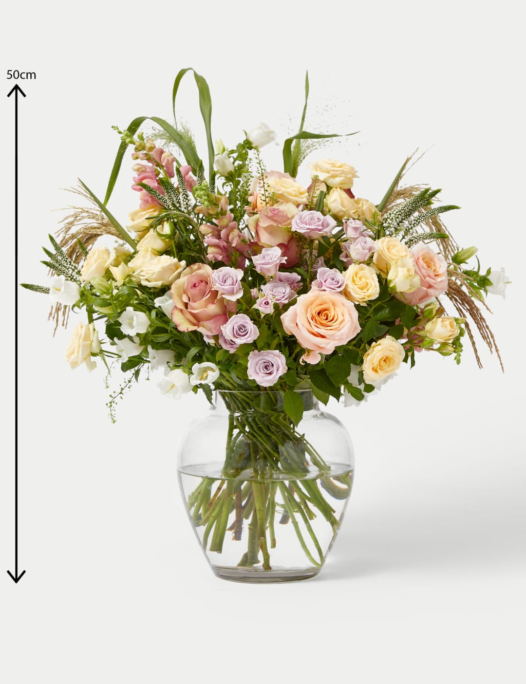Rose, Spray Rose & Campanula Bouquet 6 of 6