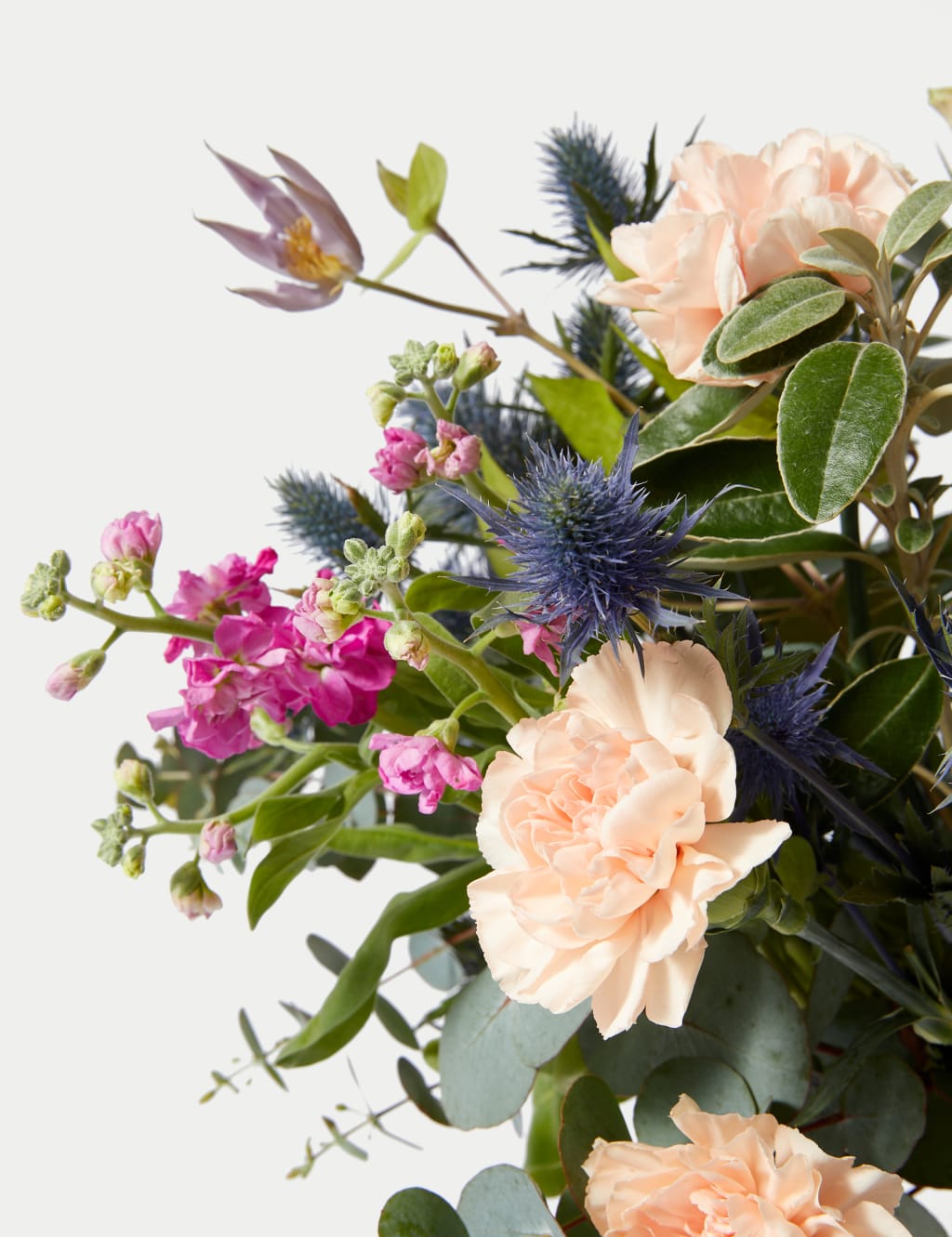 Rose, Carnation & Eucalyptus Bouquet 4 of 5