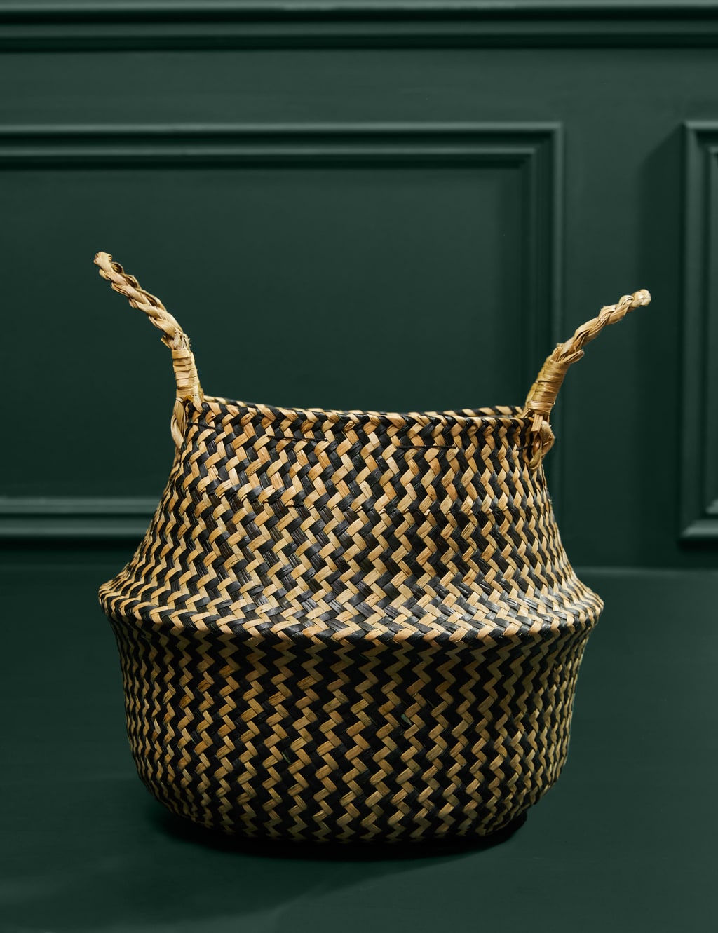 Black & Natural Belly Basket 1 of 1