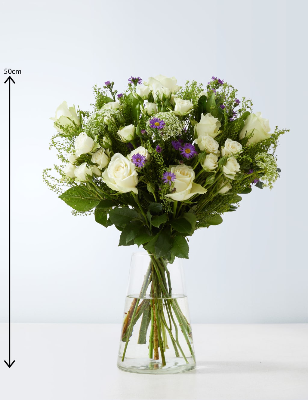Classic Shades of White Flowers Bouquet 3 of 4