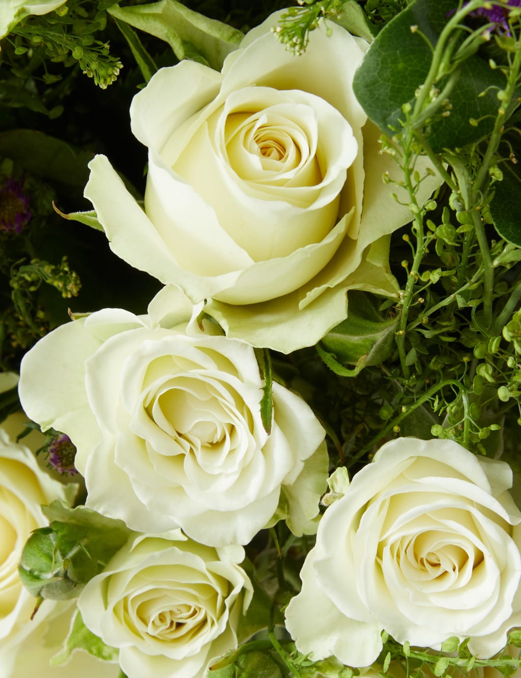 Classic Shades of White Flowers Bouquet 4 of 4