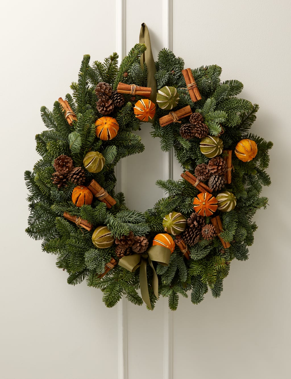 Large Festive Natural Wreath 1 of 3