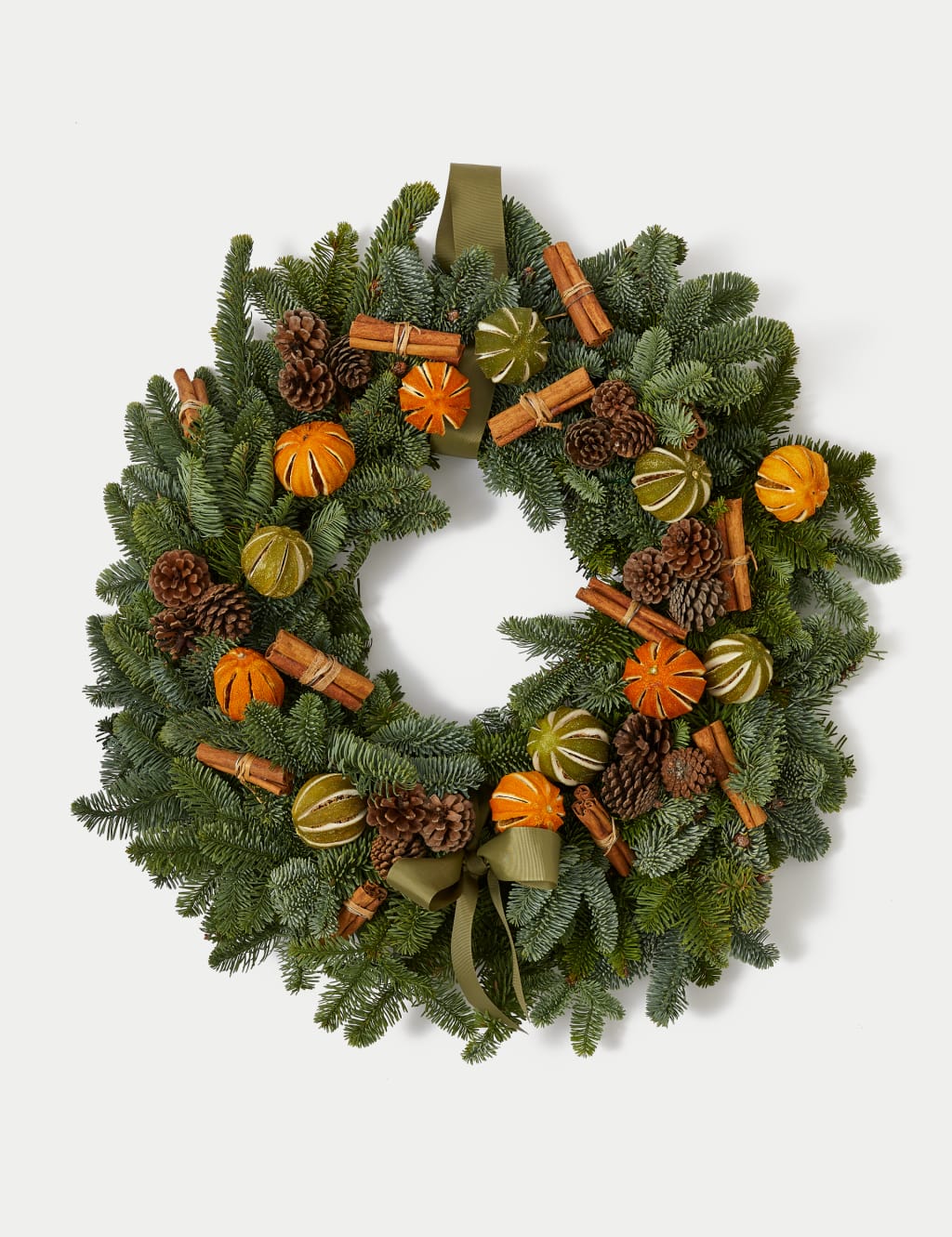 Large Festive Natural Wreath 2 of 3