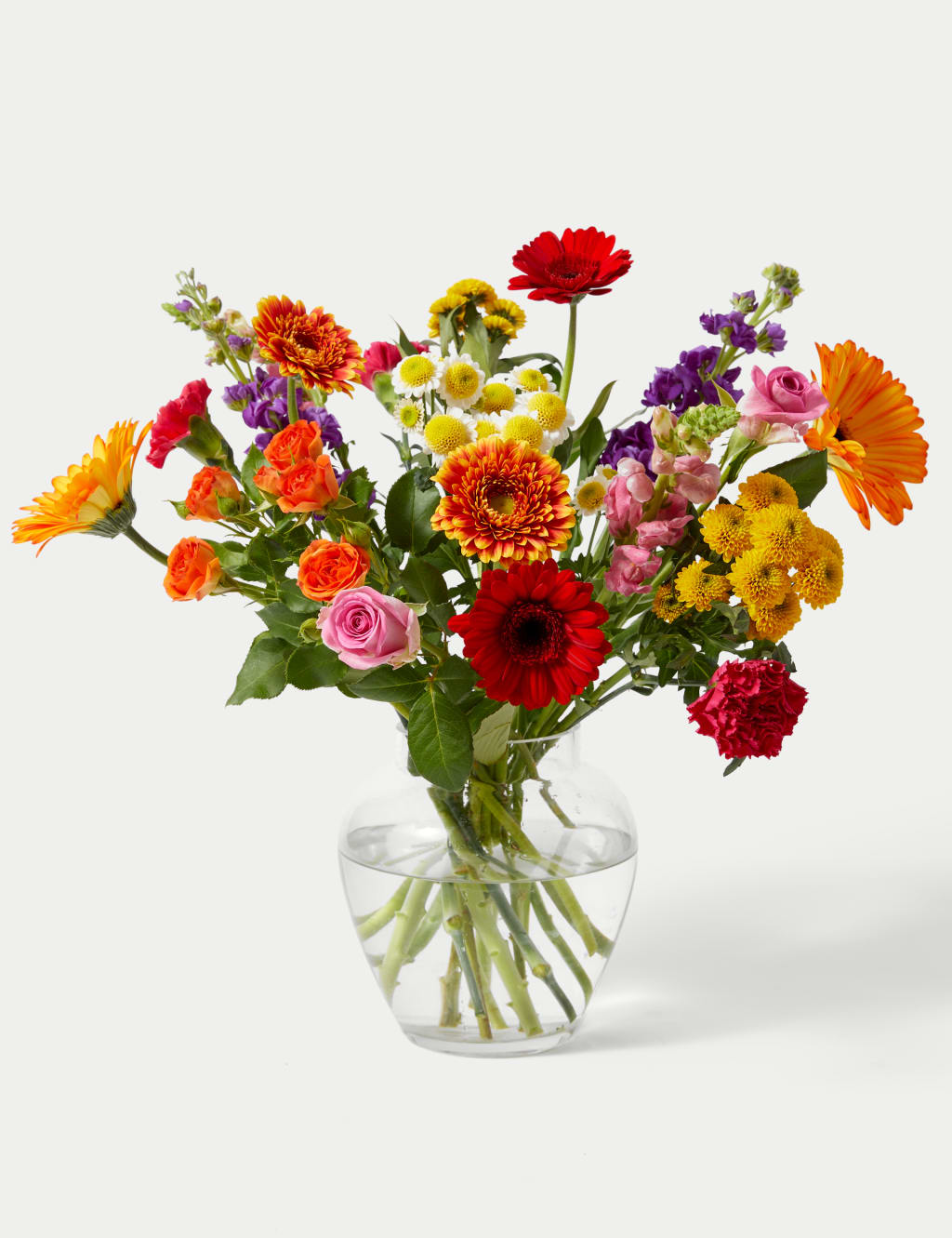 Gerbera, Carnation & Rose Bright Bouquet 3 of 5