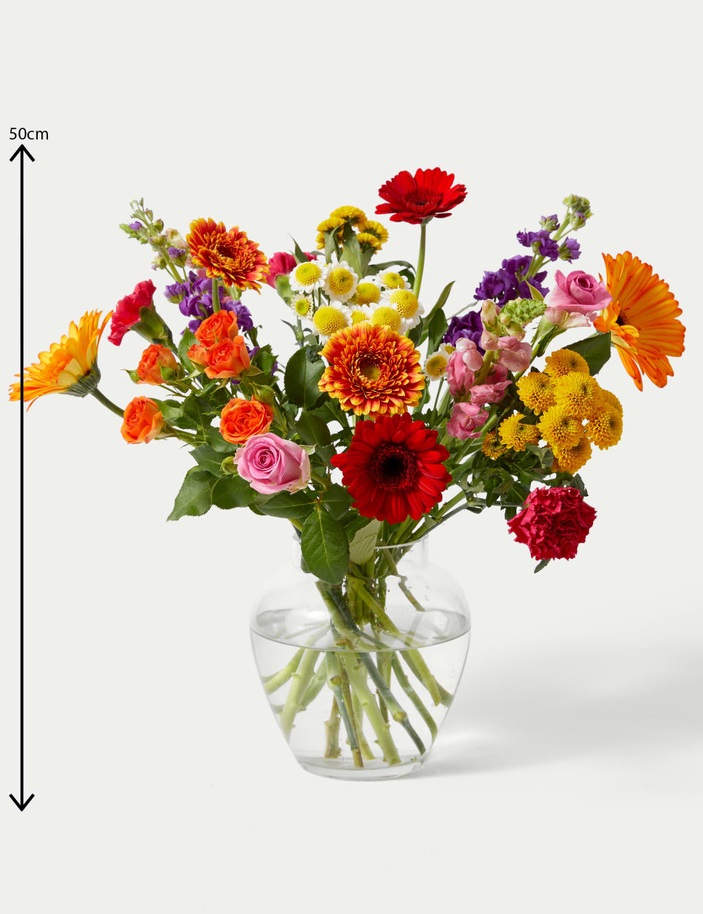 Gerbera, Carnation & Rose Bright Bouquet 5 of 5
