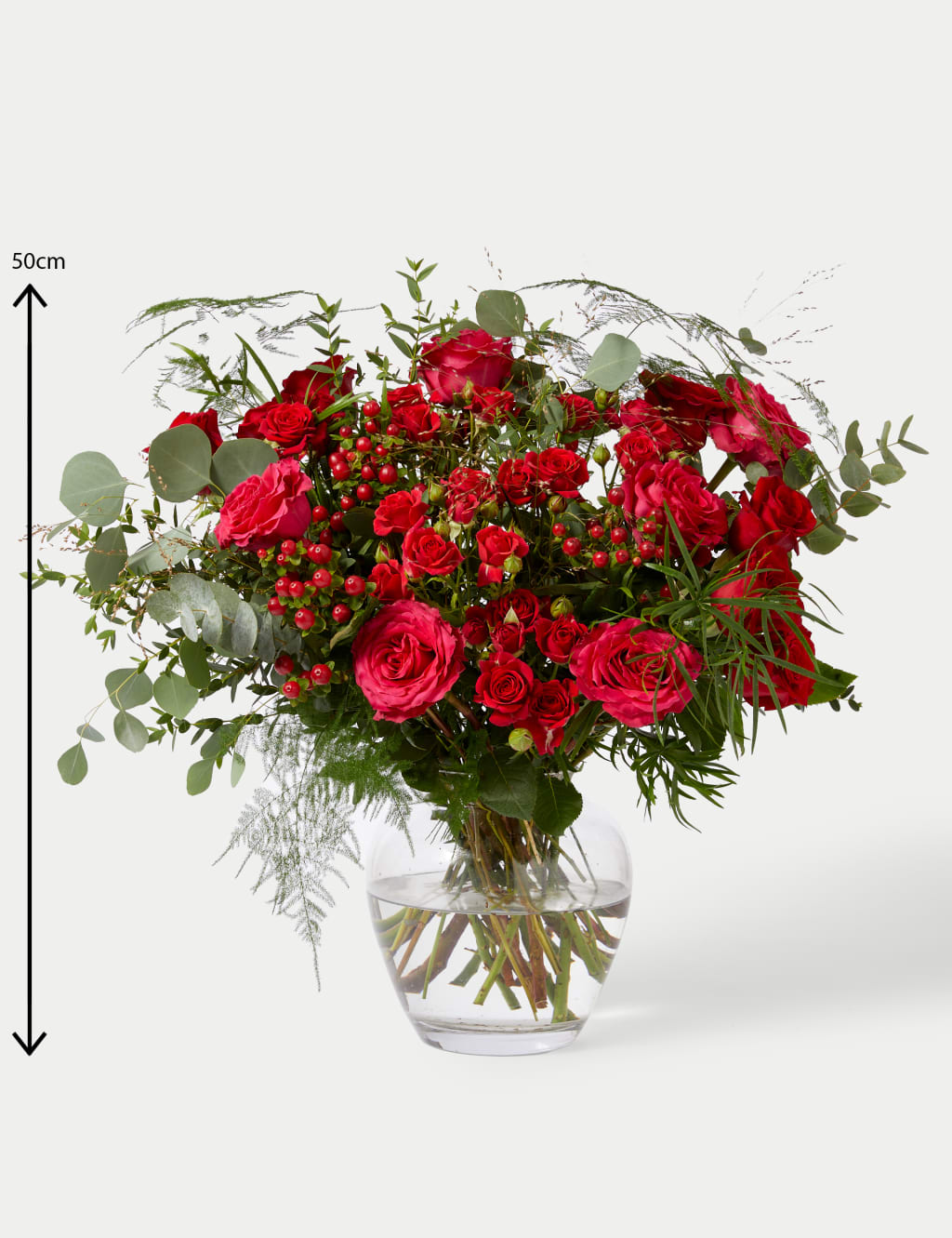 Valentine's Rose & Eucalyptus Bouquet 5 of 6