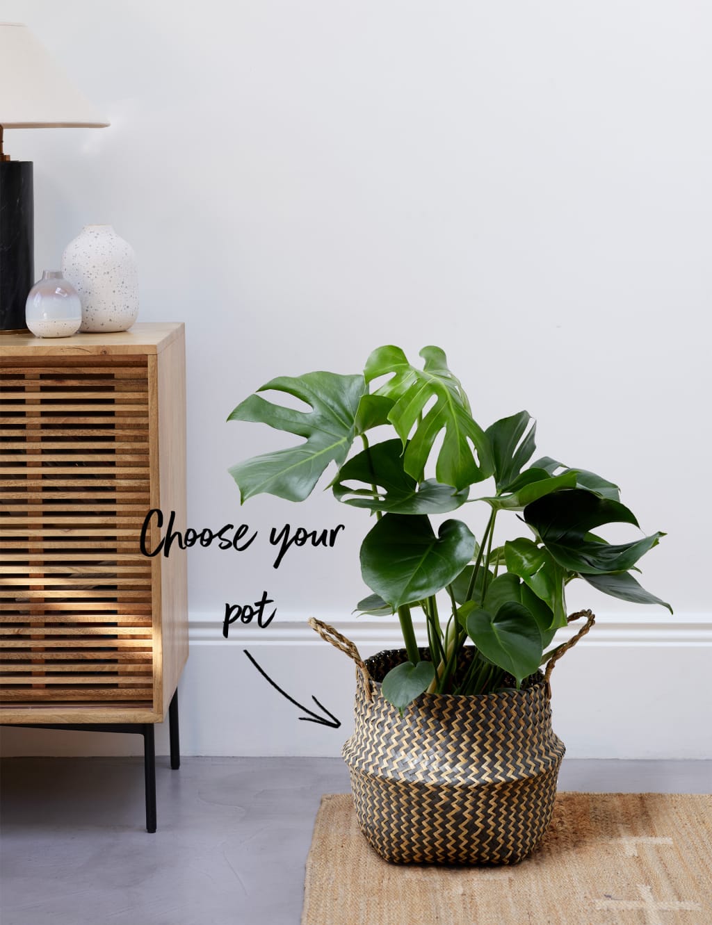 Extra Large Monstera Basket 1 of 4