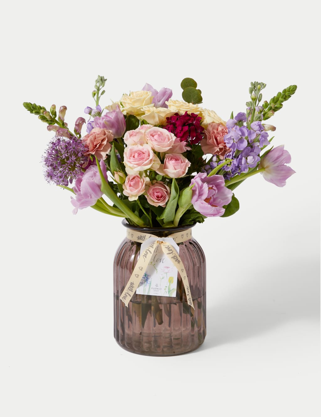 Mother's Day Rose & Stocks Bouquet With Vase 4 of 6