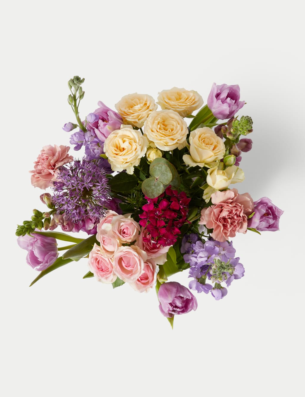 Mother's Day Rose & Stocks Bouquet With Vase 2 of 6