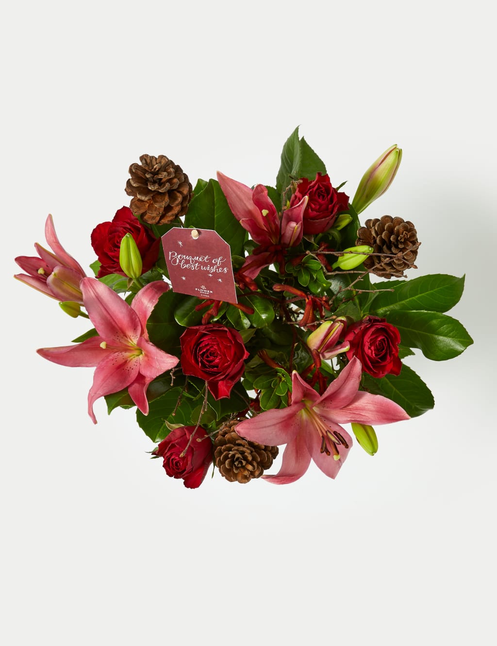 Festive Rose & Lily Bouquet 2 of 5