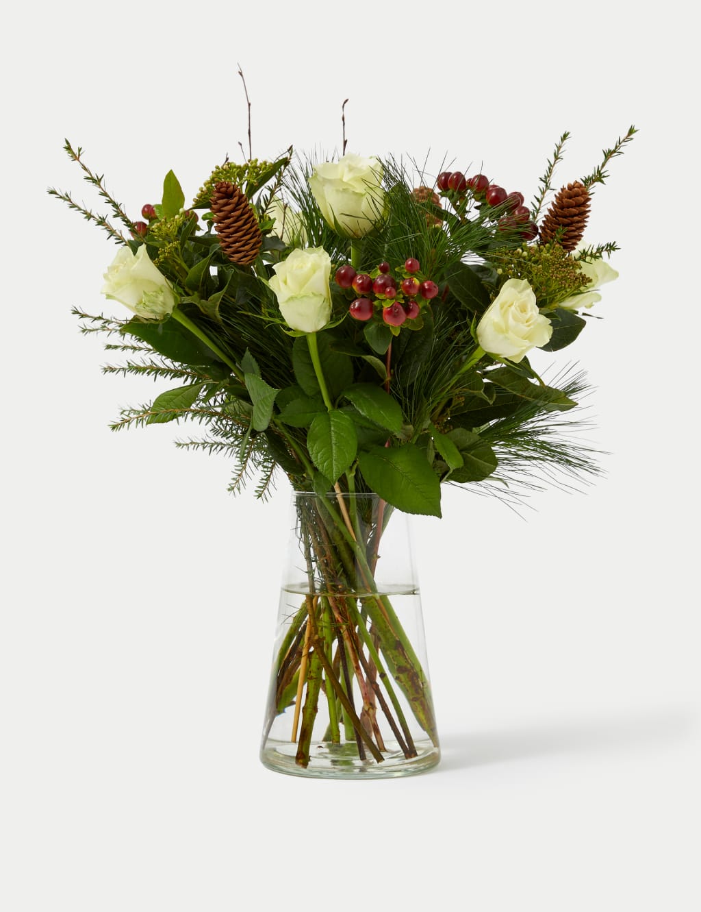Winter White Rose Bouquet 3 of 5