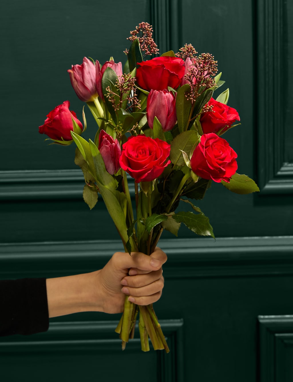 Red Rose & Tulip Bouquet 4 of 4