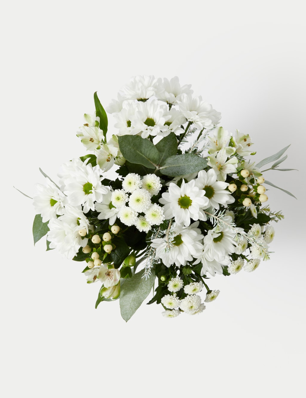 Festive White Chrysanthemum & Alstroemeria Bouquet 2 of 5
