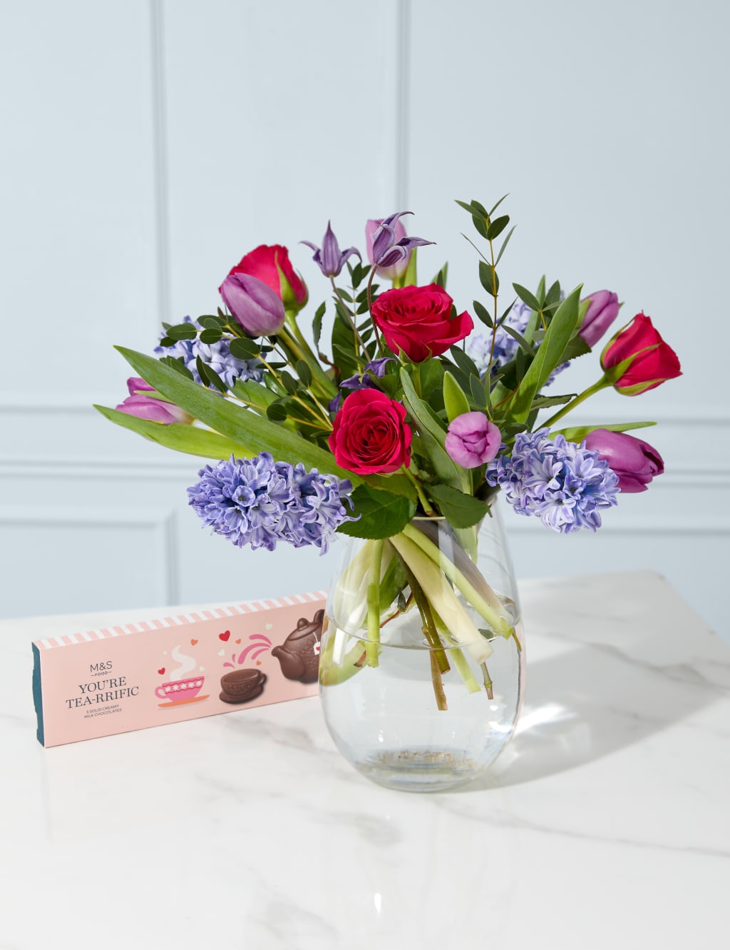 Mother's Day Rose & Hyacinth Bouquet With Chocolates 1 of 6