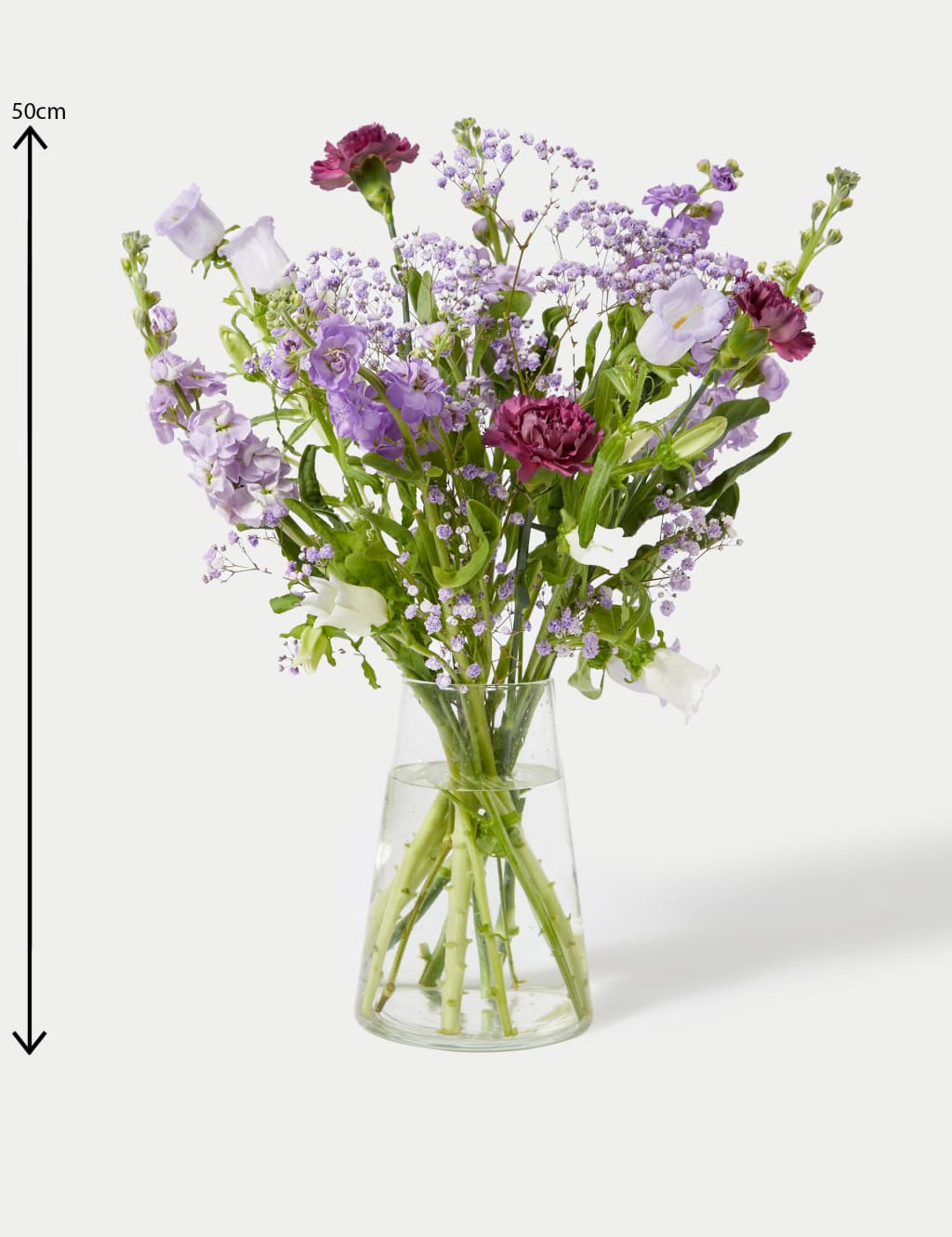 Carnation, Stock & Campanula Bouquet With Tote Bag 6 of 6
