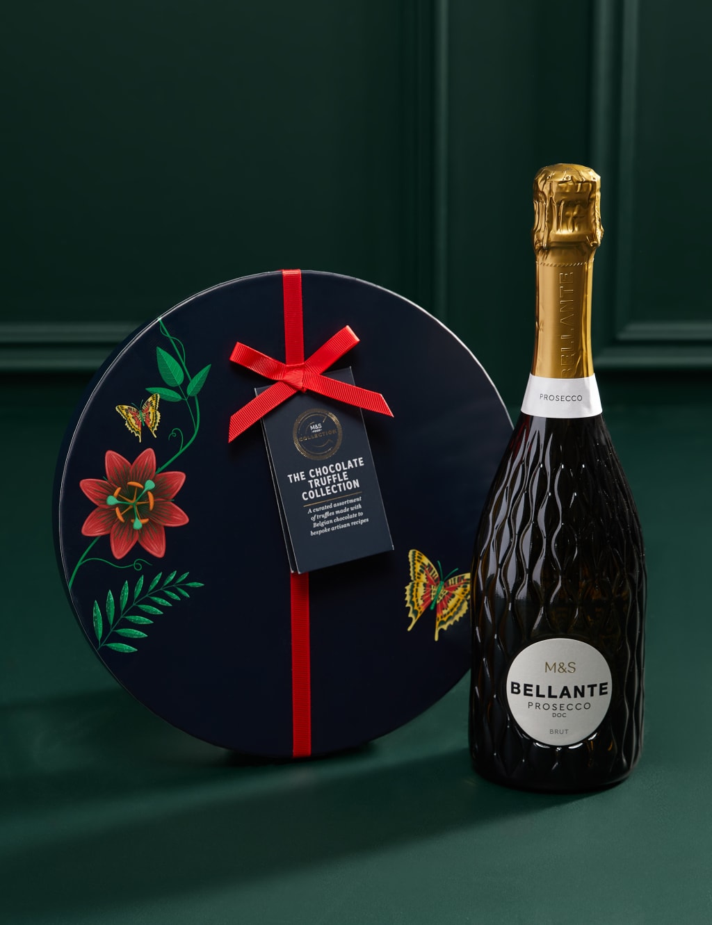 Dozen Red Roses Bouquet with Prosecco & Chocolates 4 of 7