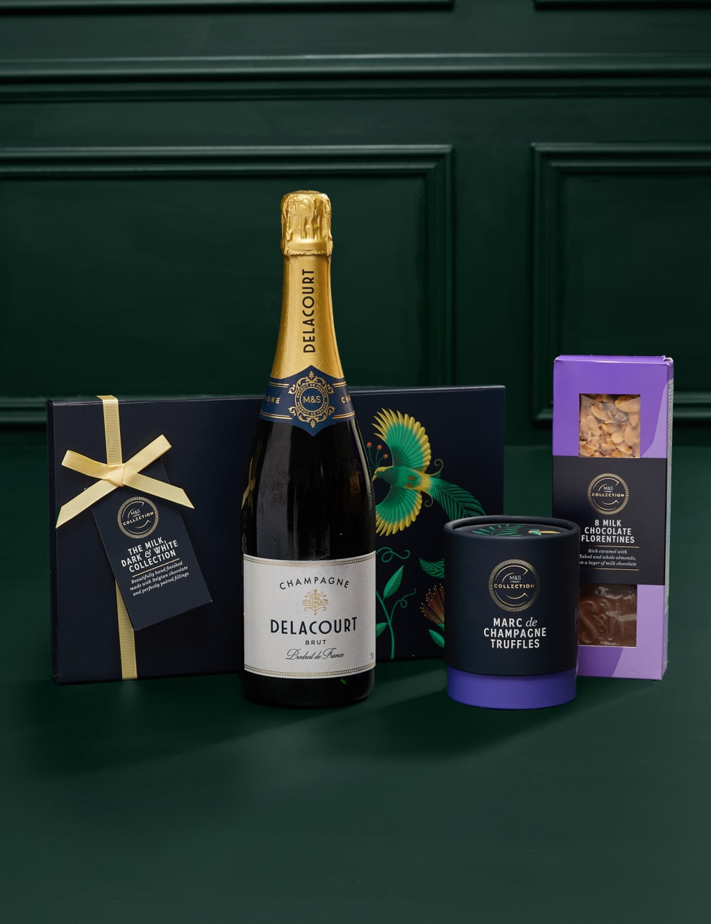 Luxury Rose Bouquet with Champagne, Truffles, Chocolates & Florentines 5 of 10