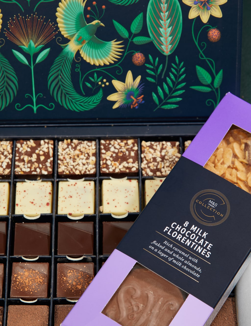 Luxury Rose Bouquet with Champagne, Truffles, Chocolates & Florentines 6 of 10