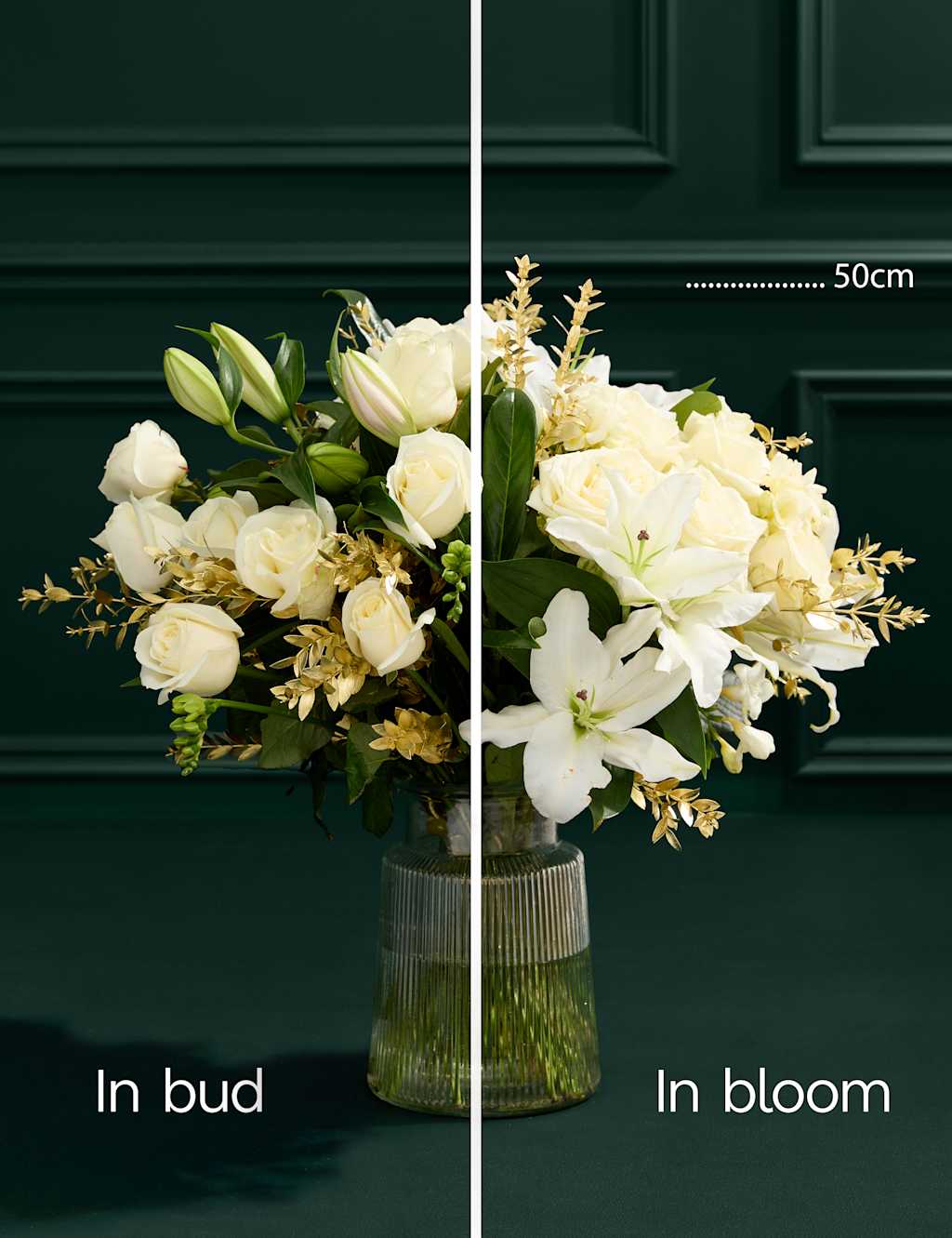 The Dame Joan Collins Bouquet with Vodka Martini Cocktail 8 of 13