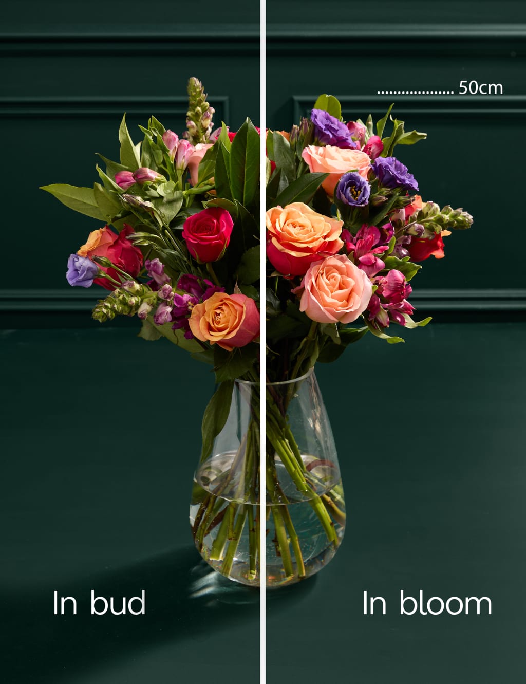 Roses, Lisianthus & Antirrhinum Bright Bouquet with Belgian Chocolates 6 of 8