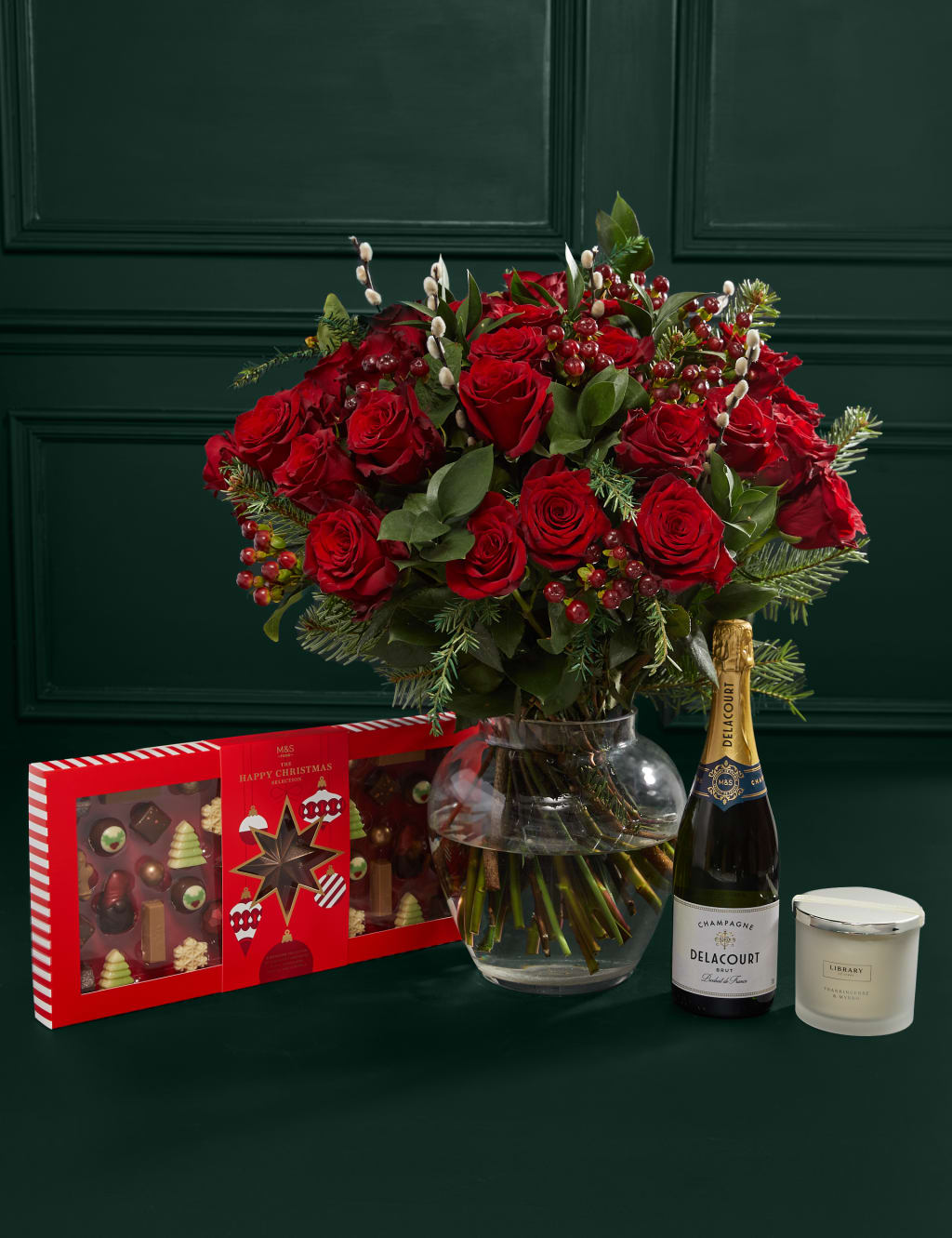 Luxury Festive Red Rose Bundle 1 of 6