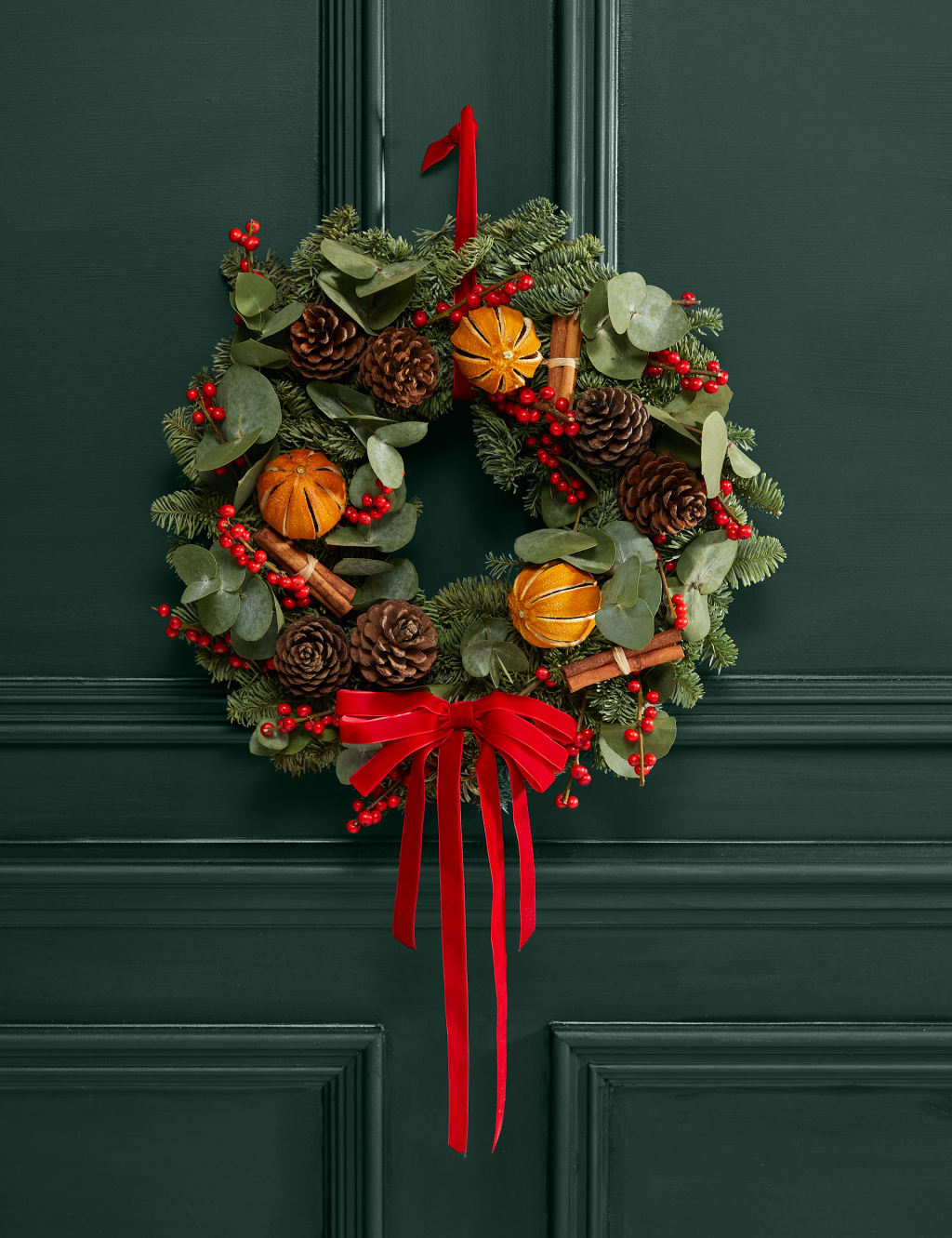 Natural Festive Red Wreath 1 of 3