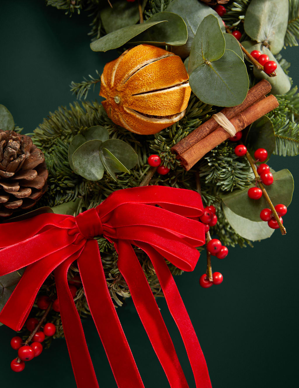 Natural Festive Red Wreath 2 of 3