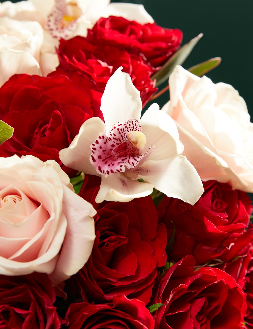 Pink Orchid & Rose Bouquet with Champagne and Chocolates 4 of 9