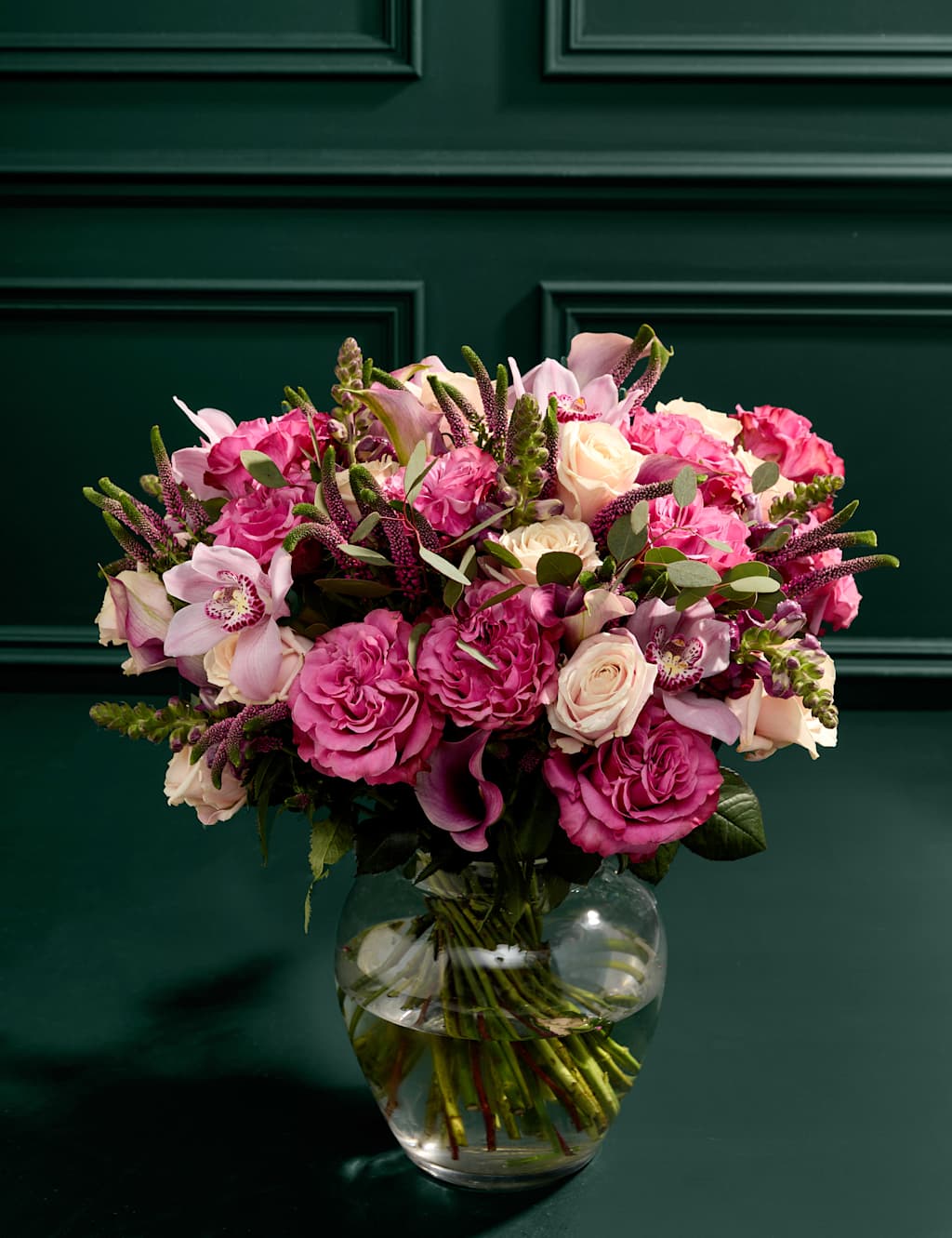Rose, Calla Lily & Cymbidium Orchid Bouquet 5 of 8