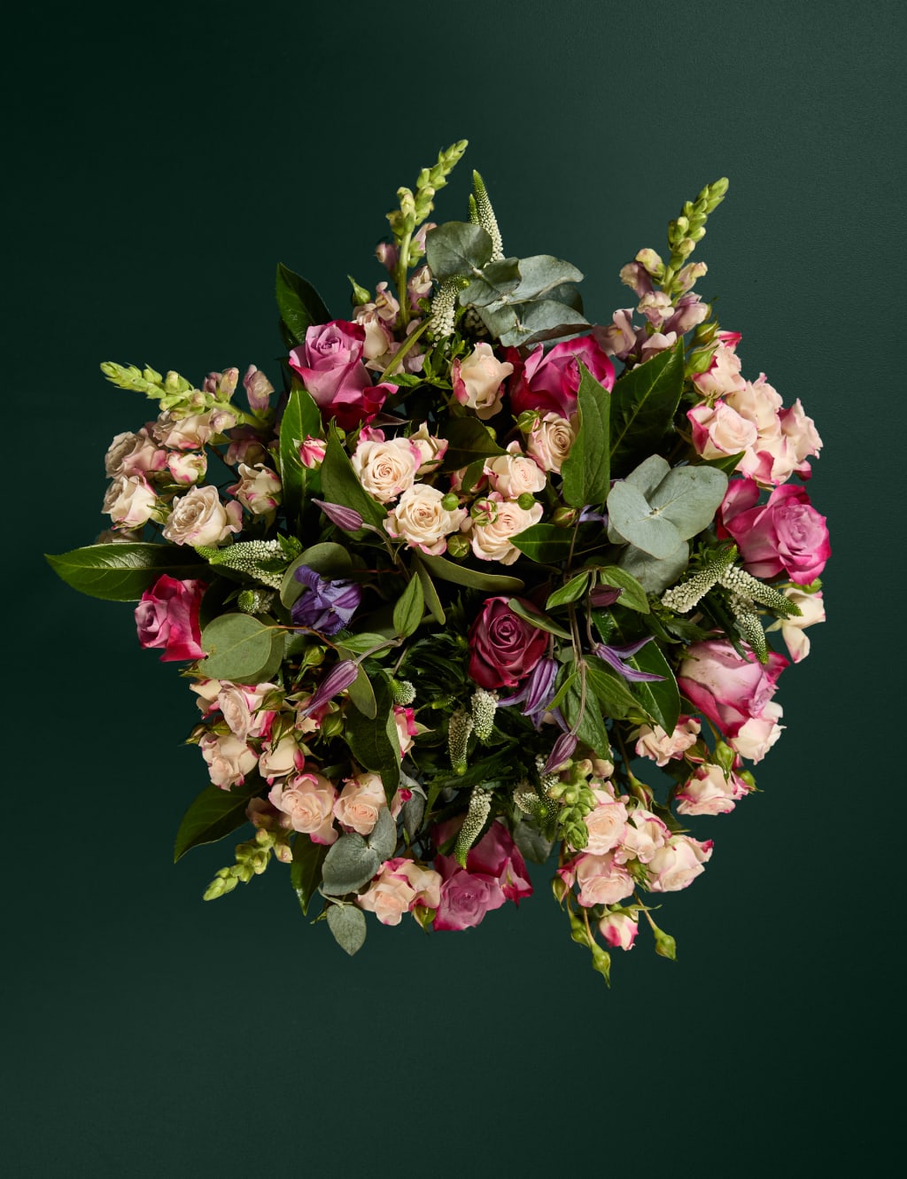 Roses, Clematis & Spray Rose Bouquet 2 of 7
